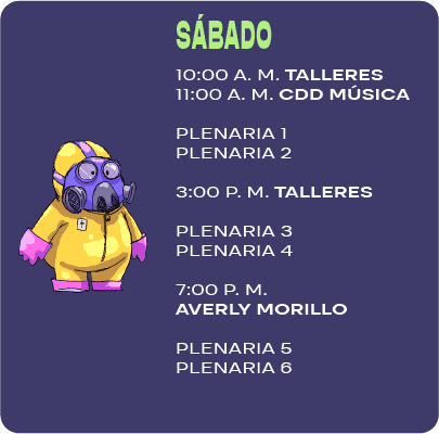 Horario sábado
